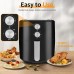 SyncLiving 4.8Qt Air Fryer, Compact Air Fryer with Dual Knob Control, Non-Stick Fry Basket, Auto Shut-Off, Recipe Book - YJ-310D