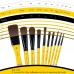 ARTIFY 10-Piece Deluxe Nylon Paint Brush Set with Carrying Case, Premium Hair Brushes for Watercolor, Acrylic, Oil and Gouache Painting, for Kids, Adults, Beginners, Professionals (Natural)