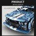 QLT 465 PCS MOC Building Blocks Set, GT Sports Car Model with Pull Back Motor - 2314