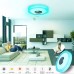 EXHOURME Ceiling Light, Flush Mount Ceiling Light with Bluetooth Speaker, RGB Color Change, APP + Remote Control for Home, Bedroom, Bathroom - 7C-HB-1