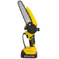 21V Cordless Mini Chainsaw One-Handed Lightweight Pruning Saw Tool-Free Chain Tension 6-Inch Cutting Tree Trimming, Garden & Yard Cutting 21V Cordless Mini Chainsaw One-Handed Lightweight Pruning Saw Tool-Free Chain Tension 6-Inch Cutting Tree Trimming, Garden & Yard Cutting