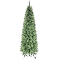 7.5FT Artificial Christmas Tree Slim Full Branch Pine Needles Easy Assembly Steel Stand Space-Saving Holiday Tree for Home, Apartment, Office Model BG075T687 7.5FT Artificial Christmas Tree Slim Full Branch Pine Needles Easy Assembly Steel Stand Space-Saving Holiday Tree for Home, Apartment, Office Model BG075T687