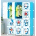 Toytexx Portable DIY Closet Cabinet Wardrobe for Children and Kids Modular Storage Organizer Dresser Hanging Rack Clothes - 12 Cube Set
