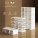 ANTBOX Portable Closet, Foldable Wardrobe Storage Clothing Organizer with Magnetic Doors, 11 Doors 2 Hangers - WT15-D11-H2(C)