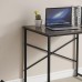 31.5" Small Home Office Desk, 80 x 60 cm Compact Computer Desk with Metal Frame for Small Spaces, Office - SHINIER-1VG-SX