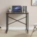 31.5" Small Home Office Desk, 80 x 60 cm Compact Computer Desk with Metal Frame for Small Spaces, Office - SHINIER-1VG-SX