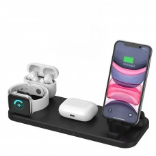 2020 Six in One Qi Wireless Charging Station for iPhone, AirPods Pro, and Apple Watch (Series 1-5)