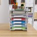 Desktop File Paper Organizer, Office Paper Letter Tray A4 Paper Holder Document Storage Rack for Home, Office, Study - 7 Tier