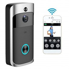 Intexca Wireless WiFi Smart Video Doorbell 720p HD 32gb SD Card with Chime Real-Time Video Two-Way Audio Night Vision PIR Motion Detection & App Control for iOS Android