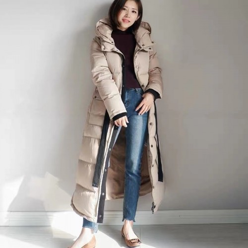 seamless down long coat
