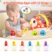 6 PCS Egg Basket Toy Set, Easter Basket Stuffers with Lights, Music for Babies, Toddlers, Sensory Learning Fine Motor Skills - 1702