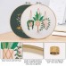 Embroidery Starter Kit, 3-Pack Cross Stitch Kit with Patterns, Embroidery Hoops, Threads, Tools for Beginners