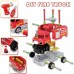 Take Apart  Rescume Team Fire Engine Playset – Build Your Own Fire Truck Toy with Lights & Sounds Model 661-418