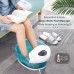 MaxKare Foot Spa Bath Massager with Heat, Bubbles & Vibration, Digital Temperature Control, 4 Massage Rollers (Green)