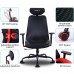 Mesh Gaming Chair, Ergonomic Office Chair with Lumbar Support, Headrest, Armrest for Office, Home, Gaming - RBX01