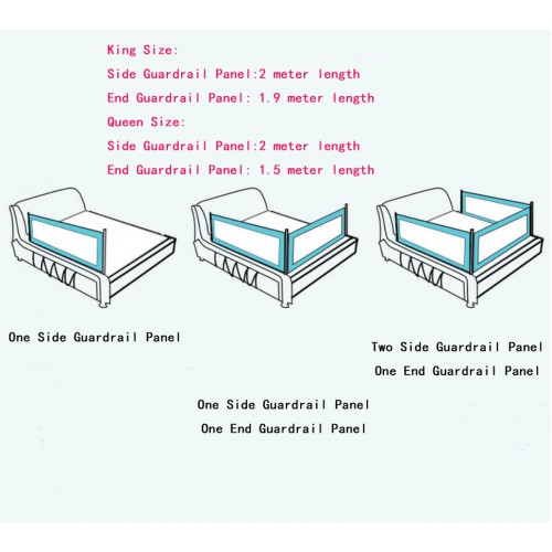 baby guard rail for queen size bed