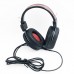 A1 Gaming Headsets 3.5mm Wired Headphones Noise Canceling E-Sport Earphone with Mic Colorful LED Light Volume Control For PC - Black