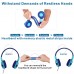SIMOLIO Wired Headphones, Kids Over-Ear Headset with Microphone, Limited Volume, Share Jack, Carrying Pouch - SM-902