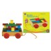 Wooden Pull-along Wagon with Building Blocks