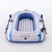 Inflatable Boat, 1-2 Person PVC 198 x 122cm Kayak with Air Pump, 2 Paddles for Adults and Kids, Portable Boat- YT-097