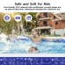 Inflatable Pool, 100" x 72" x 22" Full-Sized Blow Up Swimming Pool for Outdoor, Backyard, Summer Party - OMSP01