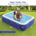 Inflatable Pool, 100" x 72" x 22" Full-Sized Blow Up Swimming Pool for Outdoor, Backyard, Summer Party - OMSP01
