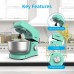KUPPET Stand Mixer, 8-Speed Tilt-Head Electric Food Mixer with Dough Hook, Wire Whip & Beater, Pouring Shield, 4.7QT Stainless Steel Bowl