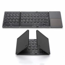Foldable Bluetooth Keyboard with Touchpad, Mini Pocket Size BT Wireless Keyboard for Android, iOS, Windows, PC, Tablet