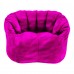 Kids Bean Bag Chair, 50 x 45cm Lounge Sofa Chair with Filler Beads, Handle