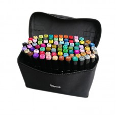 80 Colours Dual Tip Art Markers Sketch Brush Pen for Drawing, Animation, Design, Sketching with Carrying Bag