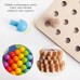 Gear Toys Mushroom Nail Puzzle Pins Gear Toys Nail Pegs Puzzle DIY Art Pegboard Games Colors Sorting Matching STEM Education