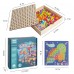 Gear Toys Mushroom Nail Puzzle Pins Gear Toys Nail Pegs Puzzle DIY Art Pegboard Games Colors Sorting Matching STEM Education