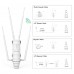 WAVLINK AC1200 WiFi Extender, Dual Band High Power Outdoor Wireless AP/ Range Extender Router with PoE and High Gain Antennas - AERIAL HD4