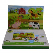  PBS 3-Layer Puzzle Playset Explore the Farm,Pack of 1