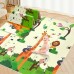 Baby Foldable Playmat, 200 x 180 cm Large XPE Playmat, Reversible, Waterproof, Anti-Slip (Animals & Jungle)