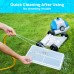 Robotic Pool Cleaner, Cordless Automatic Pool Cleaner with Dual-Suction, Rechargeable Battery, IPX8 Waterproof - HJ1103