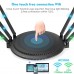 WAVLINK AC2100 WiFi Router, 2100Mbps MU-MIMO Dual-band Smart Wi-Fi Router with Touchlink for Home, Gaming, Streaming - Quantum D6