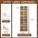 ANTBOX Portable Shoe Rack Organizer, Stackable Sneaker Organizer Cabinet with Magnetic Door, Folding Design, Clear Plastic Storage Container, 10 Tier 20 Pairs (Brown) - S2-S20-D10