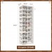ANTBOX Portable Shoe Rack Organizer, Stackable Sneaker Organizer Cabinet with Magnetic Door, Folding Design, Clear Plastic Storage Container, 10 Tier 20 Pairs (Clear) - ST2-D10