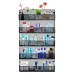 5-Tier Spice Rack Organizer, Hanging Wall Mount Spice Organizer for Cabinet, Pantry Door (Black) - B2045 