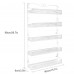 5-Tier Spice Rack Organizer, Hanging Wall Mount Spice Organizer for Cabinet, Pantry Door (White) - B2050 