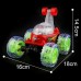 RC Stunt Car, Tumbling Spinning Car with 360° Rotation, Lights, Music (Red) - KN0708
