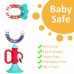 9PCS Baby Rattle & Teether Toys for Newborns 6-12 Months with Storage Box