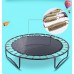 Toytexx Kids Outdoor Trampoline Set Including Jumping Sheet, Padded Net Posts, Safety Net and Edge Cover 100kg - Blue