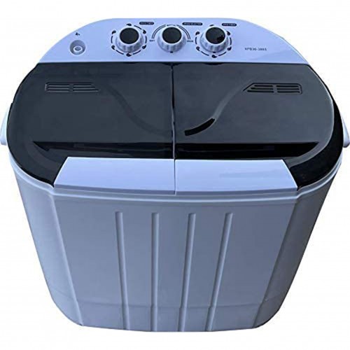 Intexca US Portable Twin Tub Mini Washing Machine w/ Spin and Dryer Fu