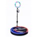 360° Photo Booth Platform with RGB Ring Light  Automatic Rotating Video Booth  100cm Base  Adjustable Arm & Remote Control  Event, Party, Wedding, Business Marketing
