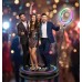 360° Photo Booth Platform with RGB Ring Light  Automatic Rotating Video Booth  100cm Base  Adjustable Arm & Remote Control  Event, Party, Wedding, Business Marketing