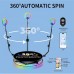 360° Photo Booth Platform with RGB Ring Light  Automatic Rotating Video Booth  100cm Base  Adjustable Arm & Remote Control  Event, Party, Wedding, Business Marketing