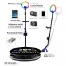 360° Photo Booth Platform with RGB Ring Light  Automatic Rotating Video Booth  100cm Base  Adjustable Arm & Remote Control  Event, Party, Wedding, Business Marketing