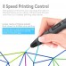 SL300 Intelligent 3D Printing Pen with LED Display, USB Charging, 8 Speed Printing, Temperature Control (Black)